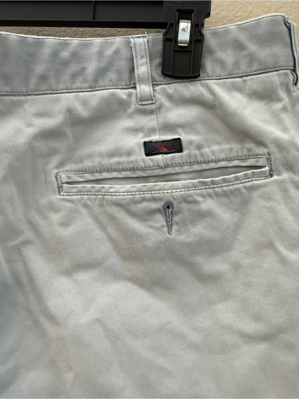 Faherty Light Gray Flat Front Men's Shorts